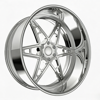 Rines Forjados Personalizados de 2 Piezas, Pulidos, SL 20x12 22x14 24x10 26x14 28x16, 6X135 6X139.7 para Silverado Ford Bronco