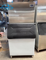 Machine à glaçons commerciale avec bac de stockage et compresseur Emerson en acier inoxydable pour la conservation des fruits de mer, de la viande et de la chaîne du froid