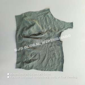 Trapos de Algodón Reciclables a Granel, Colores Mezclados, Tela de Felpa, Trapos Industriales de Limpieza de Desechos Mixtos - Product Image 3