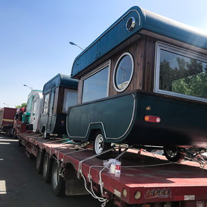 รถเทรลเลอร์อาหารจานด่วนมือถือขนาดเล็กสำหรับกาแฟและไอศกรีมโครงสร้างสเตนเลสสตีลและการติดตามจีพีเอส - Product Image 6