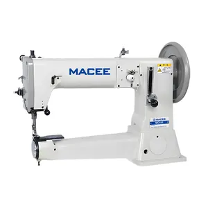 MC 441 cama cilíndrica industrial alimentación compuesta super resistente costura shutle hilo grueso pespunte máquina de coser