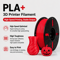 Filamen PLA+ Kecepatan Tinggi 1.75mm Output Stabil Susut Rendah Tidak Melengkung Mudah Dicetak Filamen Printer 3D 1KG, PLA