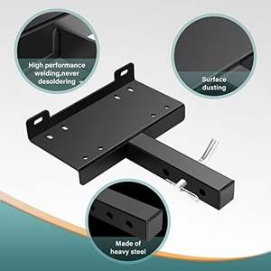 Nouveau <span class=keywords><strong>support</strong></span> de treuil universel de 2 pouces pour <span class=keywords><strong>attelage</strong></span> de véhicule tout-terrain (ATV), UTV, tracteur de pelouse/jardin, en acier avec goupille et clip - Product Image 4