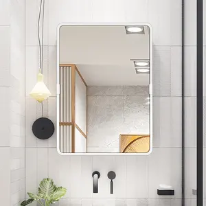 Bathroom Cabinets Bathroom Modern Luxury Wall Mounted Waterproof White Storage Bathroom Furniture Medicine Medicine Cabinet Vanity Set With Mirror