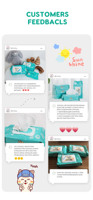 Lingettes pour bébé BB Kitty en gros, lingettes humides jetables pour le visage, serviettes humides pour enfants, lingettes humides pour bébés