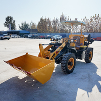 Machines de construction Chargeur compact Petits chargeurs frontaux 1,8 tonne 2 tonnes 3 tonnes 5 tonnes Mini chargeuse sur pneus à vendre