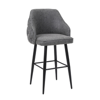 Chaise de bar moderne, mobilier chinois importé, tabouret haut élégant, tabourets de bar de luxe en velours