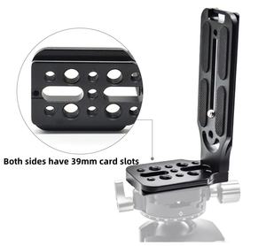 Plaque de fixation rapide en forme de L pour appareil photo, accessoire en aluminium pour prise de vue verticale, support pour stabilisateur Zhiyun <span class=keywords><strong>Ronin</strong></span> SC, trépied DSLR - Product Image 6