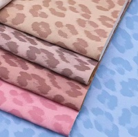 Spot vente en gros 0.85MM africain imprimé léopard daim Yangbuck PU cuir synthétique tissu pour sacs à main bagages chaussures