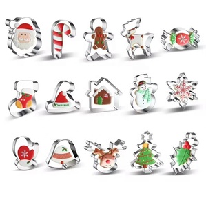 <span class=keywords><strong>Emporte</strong></span>-pièces en acier inoxydable en forme d'arbre de Noël, outils de pâtisserie élégants et créatifs, compatibles lave-vaisselle et micro-ondes - Product Image 6