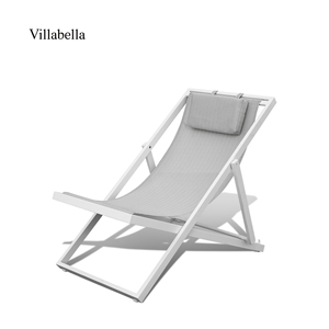 Chaise longue de piscine pliable de luxe meubles de patio de <span class=keywords><strong>jardin</strong></span> moderne chaise longue de plage extérieure pour hôtel villa de villégiature - Product Image 3