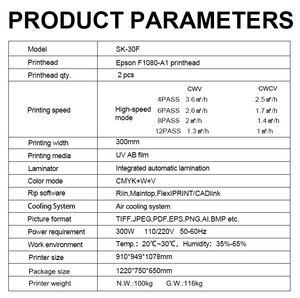<span class=keywords><strong>Stampante</strong></span> UV DTF <span class=keywords><strong>Epson</strong></span> XP600 F1080 A3 per Adesivi, Trasferimento su Film AB, Stampa su Tazze, Plastica, Bottiglie di Vetro, Macchina da Stampa 30cm - Product Image 2