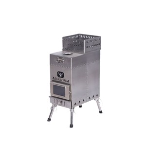 Soulfire <b>Foldable</b> Portable Camping Wood Stove Stainless Steel Outdoor <b>BBQ</b> Grill Heater Lightweight Windproof All Seasons - Product Image 4