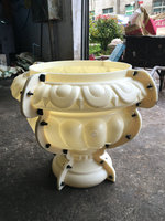 Moule à pot de fleurs de style européen, grand format, en plastique et acier durables, pour jardinières en béton et en ciment faites maison
