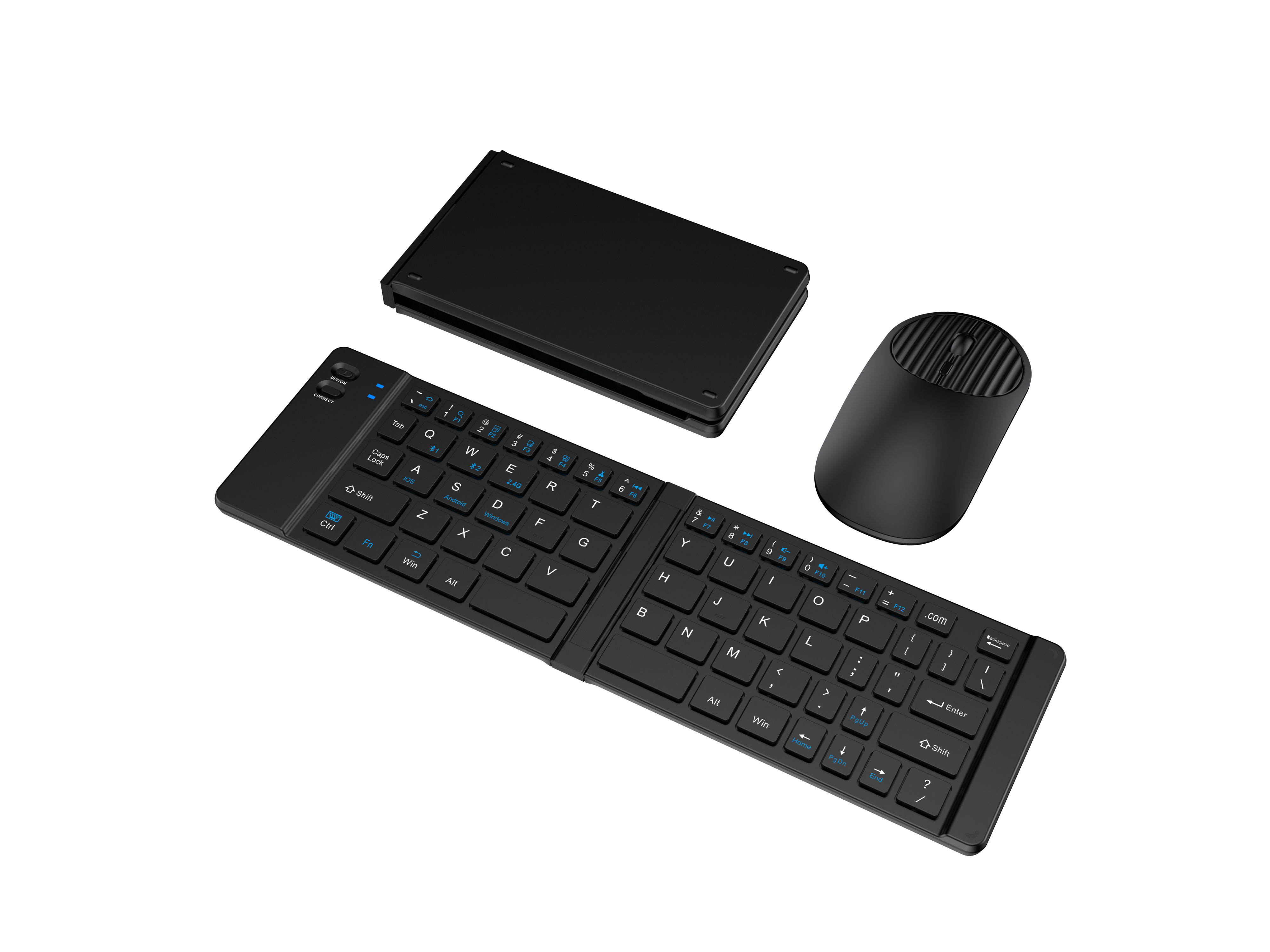 ชุดคีย์บอร์ดและเมาส์ Tri-Mode สีดำ
