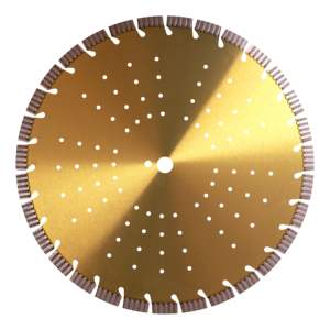 Disque diamanté personnalisé de 300-500 mm avec segments turbo pour la découpe humide du béton, du ciment et des bordures - Product Image 4