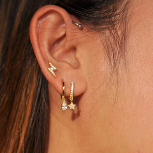 ROXI Light Luxury S925 Sterling <b>Silver</b> Geometric Star Diamond <b>Earrings</b> Ear Buckle Ear Jewelry Women - Product Image 5