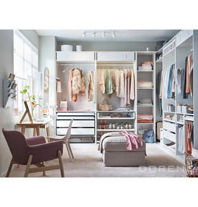 2024 dorene לוח מודרני mens בגדי נשים בגדים armoire גדול חדר שינה ריהוט ארונות למלתחה חדר שינה עץ - Product Image 5