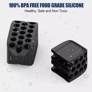 Mặt cổ cơ bắp hàm Exerciser chất lượng tốt silica gel chăm sóc cá nhân hàm huấn luyện viên xác định jawline bài tập với mỏng - Product Image 2