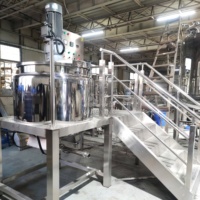 Machine multifonctionnelle de fabrication de sirop liquide en acier inoxydable 500L Mélangeur de détergent pour liquide nettoyant Réservoir de mélange chauffant pour savon liquide