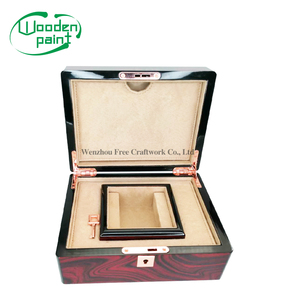 Custom Walnut Wood Luxury Watch Gift Box Velvet Pillow Storage Packaging for Wood Crafts Wooden Boxes & Wall Signs