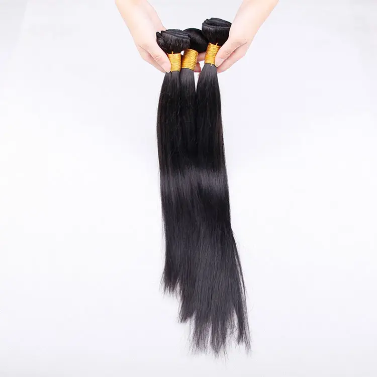 Cabelo cru vietnamita de trama única mais vendido, extensão de cabelo humano virgem reto, cor natural, cutícula alinhada