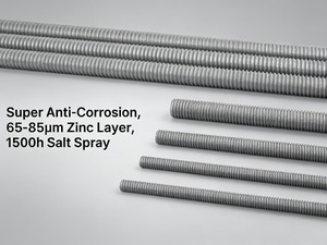 Varilla Roscada de Acero al Carbono Galvanizado en Caliente, <span class=keywords><strong>Requisitos</strong></span> Especiales para Proyectos Personalizados, Rosca Derecha e Izquierda - Product Image 3