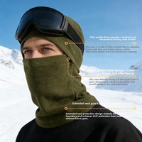 Vente en gros de balaclavas en polaire, masques de ski coupe-vent pour l'hiver, doublures de casque de moto, emballage en vrac, couleurs mélangées