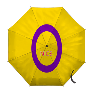 Paraguas Plegable con Diseño Personalizado de la Bandera Grisexual, Colores del Arcoíris Gay, Ideal para Carnavales Nocturnos y Estancias Cortas en Resorts - Product Image 6