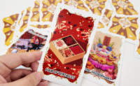 Cartes de tarot personnalisées Thriwa avec impression de motifs alimentaires, jeux de tarot en gros, cartes de tarot