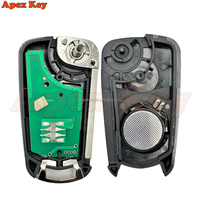 Llave remota abatible de 2/3 botones, 433MHZ PCF7941/7946 para Opel/Vauxhall Astra H 2004-2009 Zafira B 2005-2013 Corsa D Vectra C