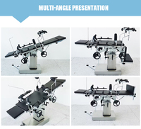 Table d'opération chirurgicale multifonctionnelle avec hauteur minimale de 750 mm, table de salle d'opération en acier inoxydable pour clinique