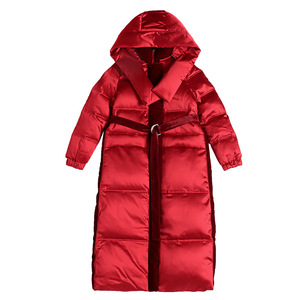 <span class=keywords><strong>Doudoune</strong></span> d'hiver à capuche <span class=keywords><strong>Ultra</strong></span> <span class=keywords><strong>longue</strong></span> de luxe pour femmes de haute qualité épaisse <span class=keywords><strong>chaude</strong></span> avec col montant duvet de canard blanc chaleur confortable - Product Image 5