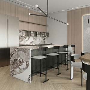 Meuble de cuisine moderne pour hôtel familial, meubles de cuisine, ensemble complet d'armoires de cuisine - Product Image 3