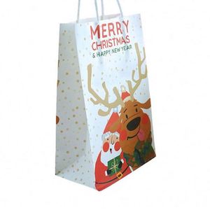 High Quality Kraft Shopping <b>Bags</b> Christmas Paper <b>Bag</b> with Paper Twisted Handles - Product Image 3