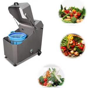 Vegetable Dehydrator With Frequency Converter Control Commercial Basket Food Dewatering Machine