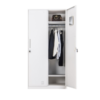 Casier en acier à double porte, design moderne, grande capacité, verrouillable, robuste et durable pour entrepôt et bureau à domicile