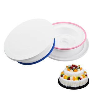 10 Inch DIY Round Plastic Cake Turntable Non-Slip Edge <strong>Baking</strong> <strong>Accessories</strong> Essential <strong>Baking</strong> Tools for Cake Decorating - Product Image 2