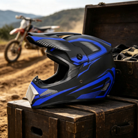 Casques de moto tout-terrain personnalisés pour jeunes, certifiés ABS DOT, imperméables pour les jeunes motocrossistes