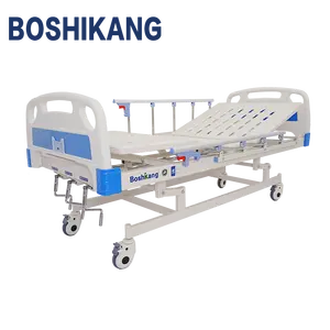 Manual Hospital Beds Medical Hospital Beds With 3 Cranks Hospital Bed For Patient Wholesale