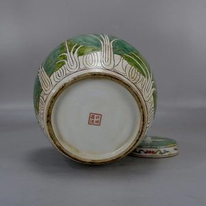 <span class=keywords><strong>Vaso</strong></span> di stoccaggio in <span class=keywords><strong>ceramica</strong></span> <span class=keywords><strong>vaso</strong></span> da quarti <span class=keywords><strong>verde</strong></span> retrò contenitore grande <span class=keywords><strong>vaso</strong></span> di fiori libano con coperchio - Product Image 5