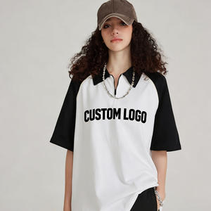 High Quality 100% Cotton Men's for Shirts Custom Embroidered Logo Casual Polos Solid <b>Short</b> <b>Sleeve</b> Loose Fit <b>Knitted</b> <b>Tops</b> - Product Image 2