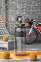 Bouteille d'eau réutilisable personnalisée de 25 oz en plastique sans BPA, écologique, étanche et anti-fuite avec paille pour enfants et bébés, idéale pour l'extérieur
