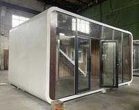 Maison préfabriquée en conteneur, villa capsule, maison préfabriquée résistante aux ouragans pour l'extérieur