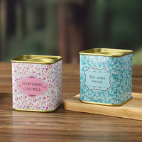 Boîte de rangement hermétique empilable pour thé, conteneur métallique anti-humidité pour feuilles de thé, organisation domestique, vente en gros