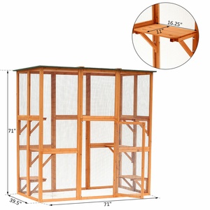 Cage à <span class=keywords><strong>chat</strong></span> en bois, abri <span class=keywords><strong>pour</strong></span> petits animaux, <span class=keywords><strong>grande</strong></span> <span class=keywords><strong>maison</strong></span> <span class=keywords><strong>pour</strong></span> <span class=keywords><strong>chat</strong></span>, <span class=keywords><strong>extérieur</strong></span> - Product Image 3