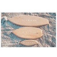 Planche de surf en bois vierge pour bricolage