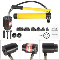 Kit d'outils de perforateur de trou de Knockout hydraulique SYK-8B Construction en acier allié 22-60mm meurt pour les feuilles d'acier inoxydable/cuivre/aluminium