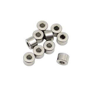 Perles entretoises rondes en acier inoxydable avec trou traversant pour la fabrication de bijoux (bracelets, colliers) et accessoires DIY 3mm 4mm 5mm - Product Image 2