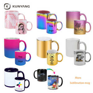 Taza de Cerámica <span class=keywords><strong>para</strong></span> Sublimación del Fabricante, Recubierta de Purpurina, Personalizada con Transferencia de Calor - Product Image 6